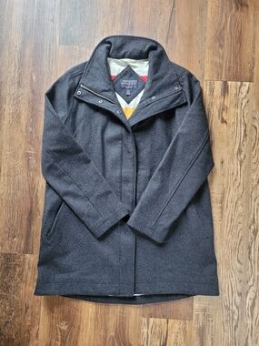 Pendleton Womens Charcoal Wool Blend Overcoat